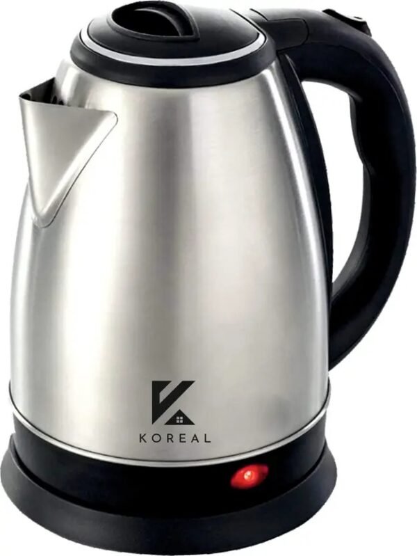Koreal Instant Electric Kettle (1.8 L, Silver & Black)